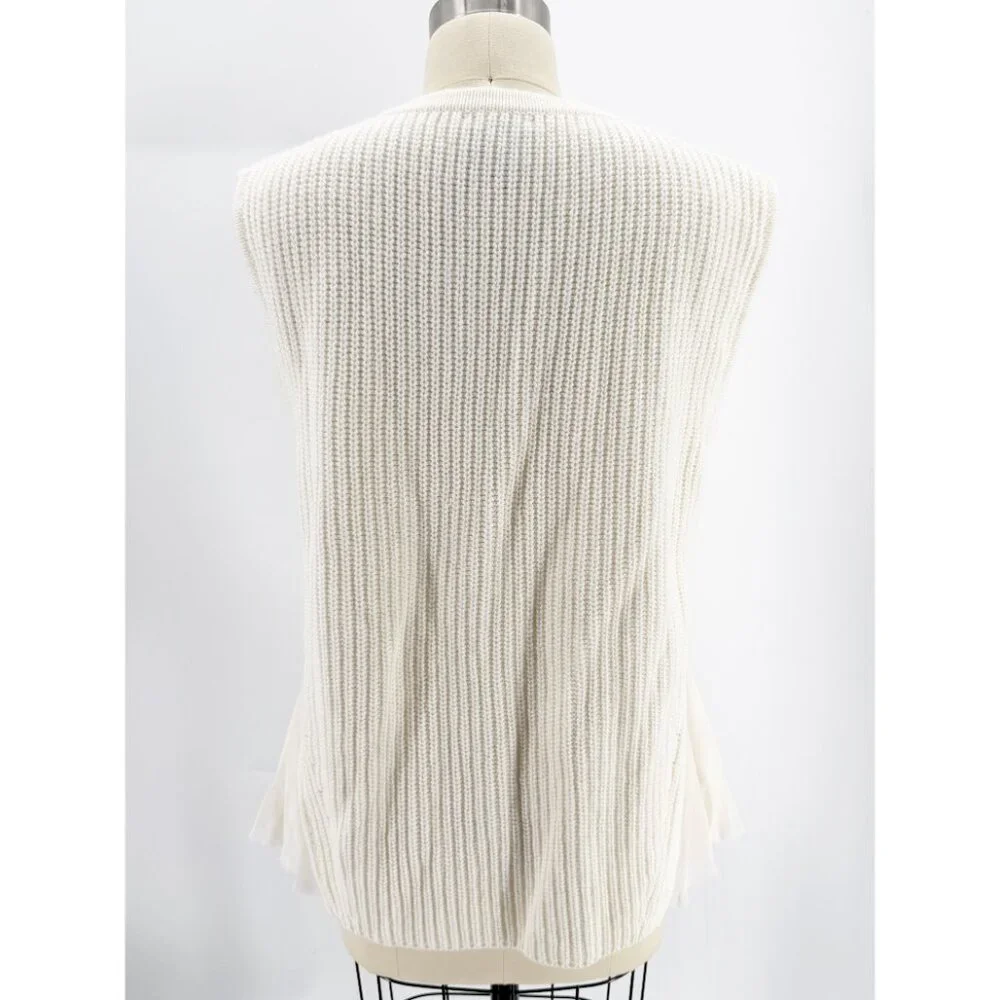CO|TE Knit Sweater Vest Ribbed Design w/ Decorative Applique M - Picture 4 of 10
